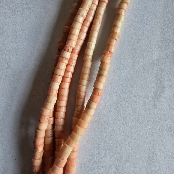 Vintage elephant necklace pink peach silver tone boho bohemian tribal - Picture 12 of 16